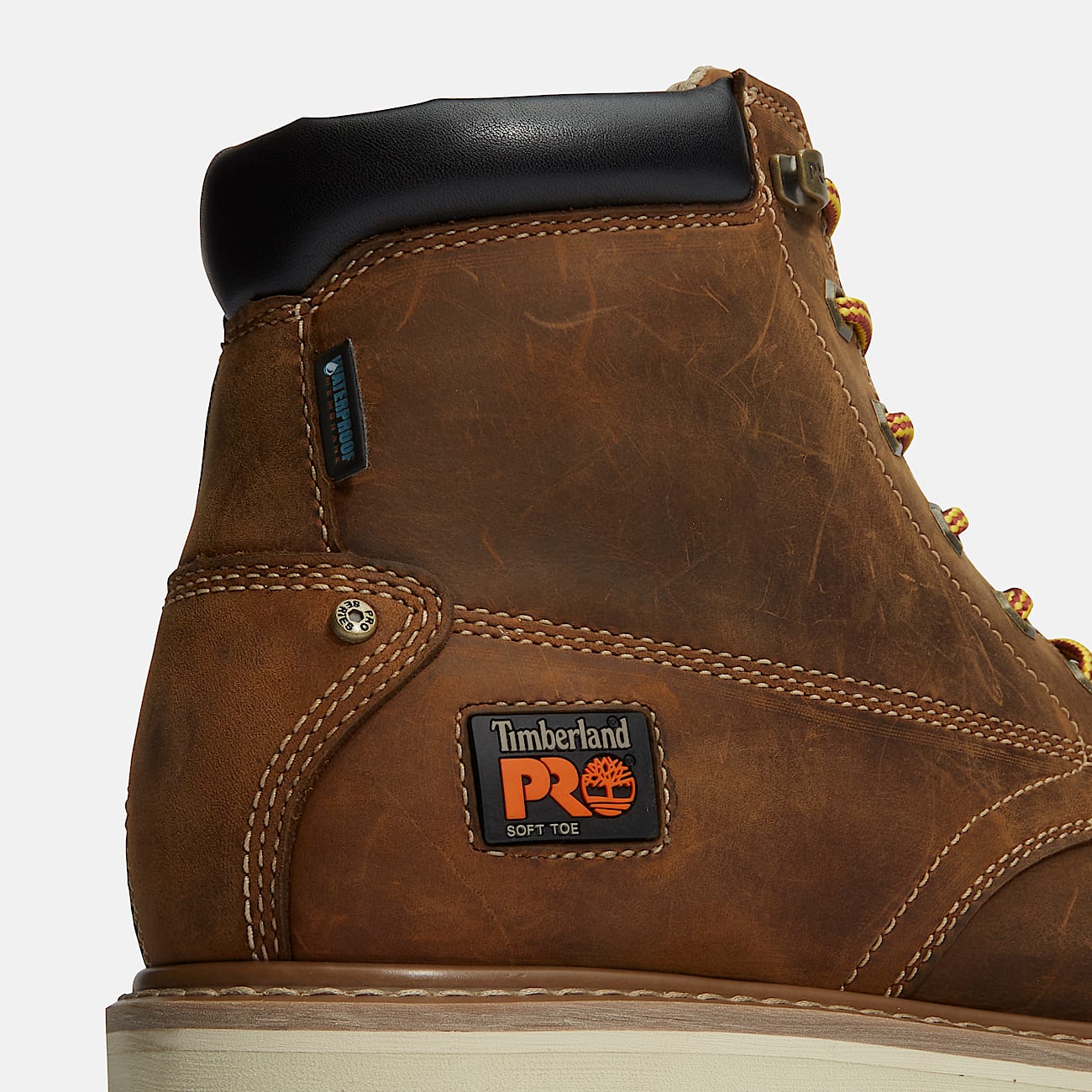 Men's TIMB PRO Gridworks 6'' Waterproof Moc-Toe Work Boot
